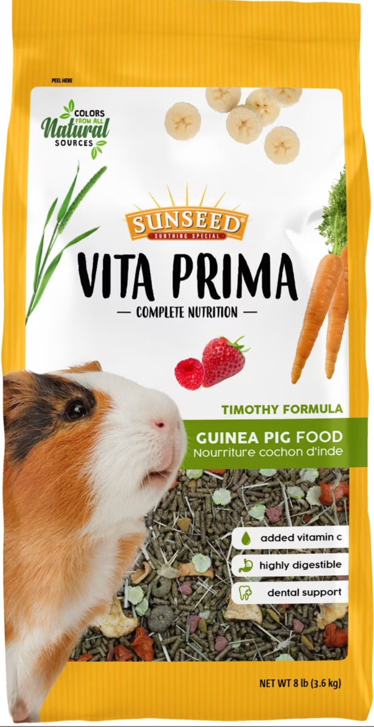 Sunseed Vita Prima Guinea Pig Food, 8-lb bag (new)