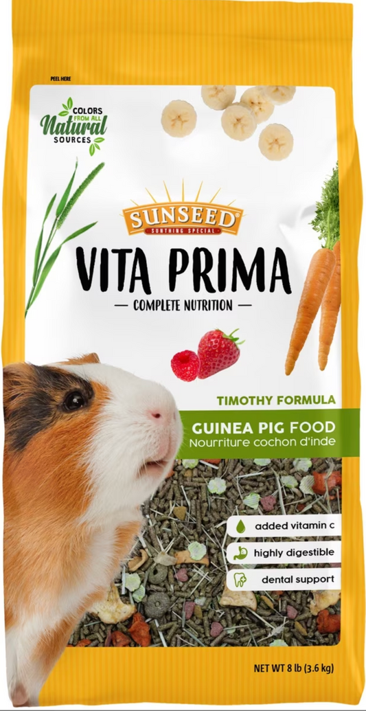 Sunseed Vita Prima Guinea Pig Food, 8-lb bag (new)